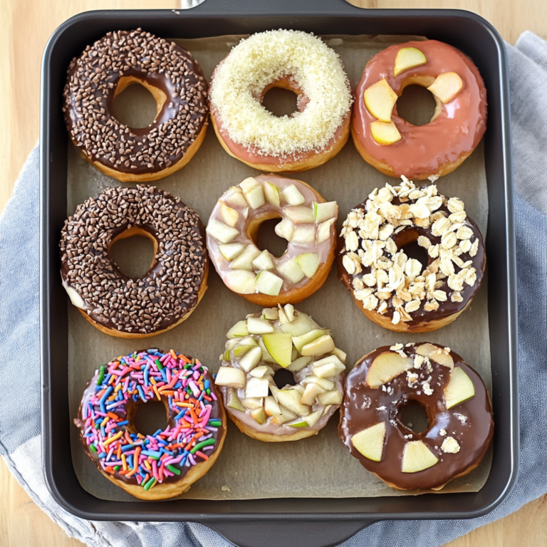 No Bake Apple Donuts