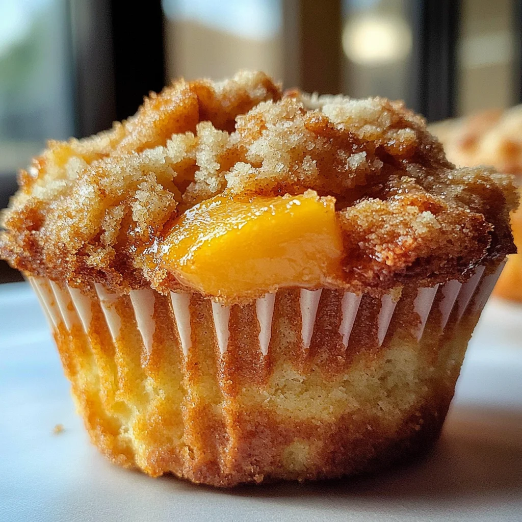Amazing Peach Muffins 2 Ways