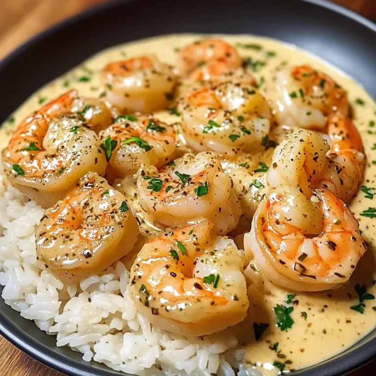 Creamy Garlic Butter Shrimp with Rice: A Quick and Comforting One-Pan Meal