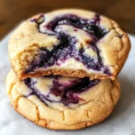 Easy Blueberry Cheesecake Swirl Cookie