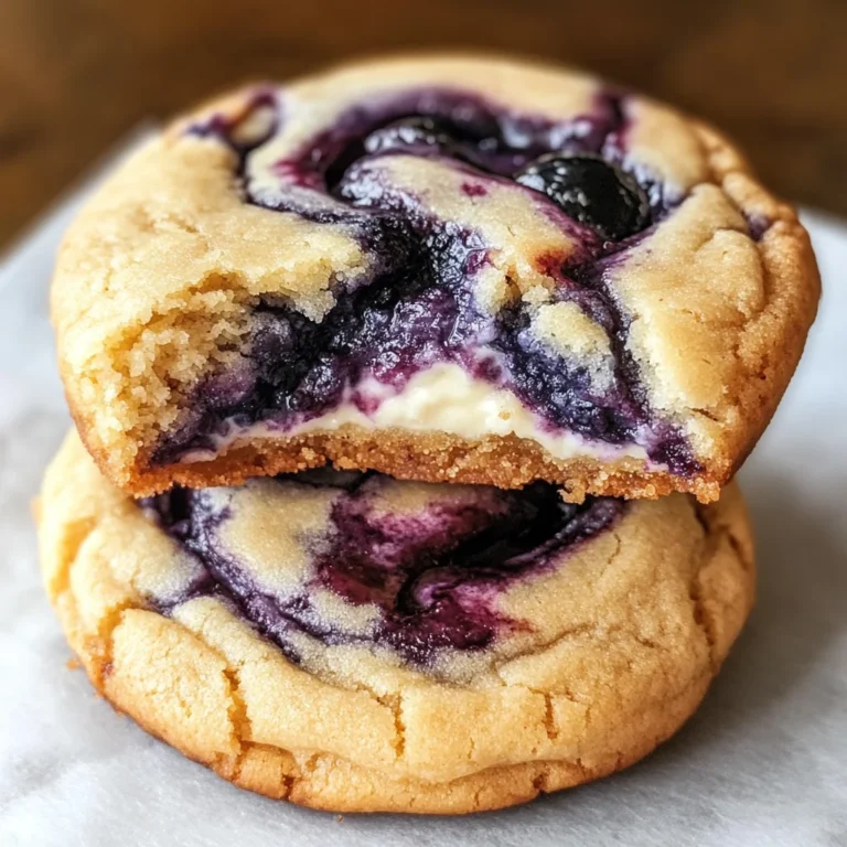 Easy Blueberry Cheesecake Swirl Cookie