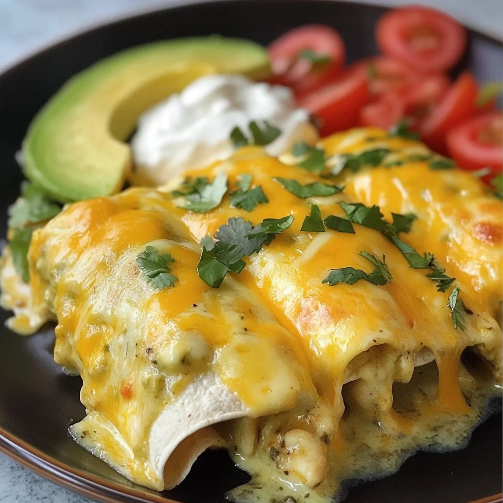 Green Chili Chicken Enchiladas Recipe