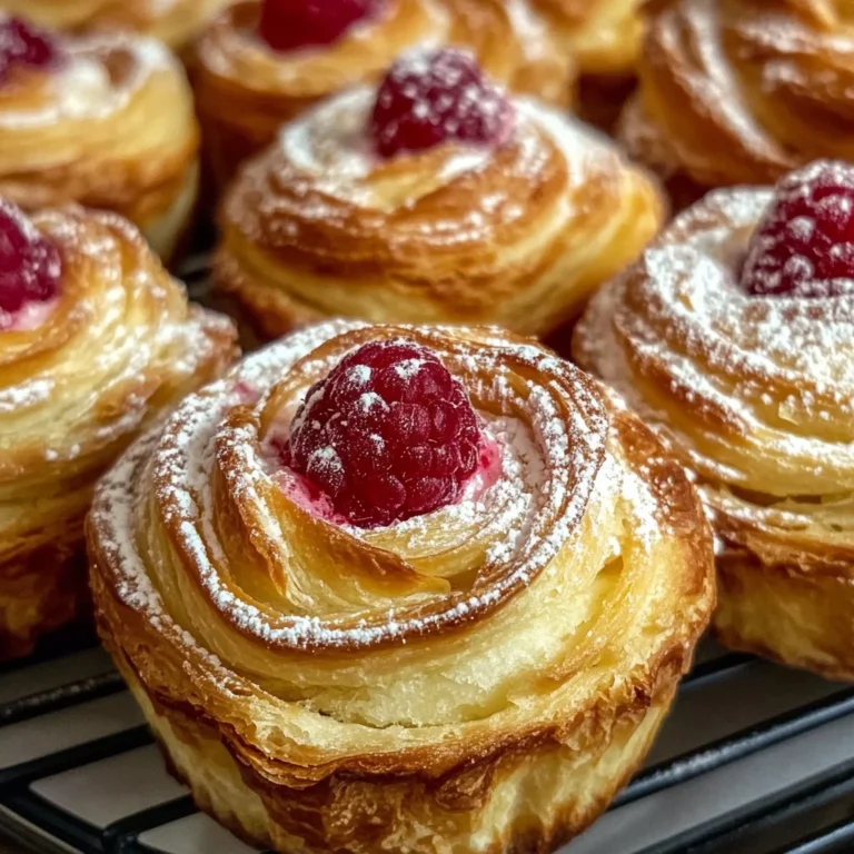 Raspberry Cream Cheese Cruffins