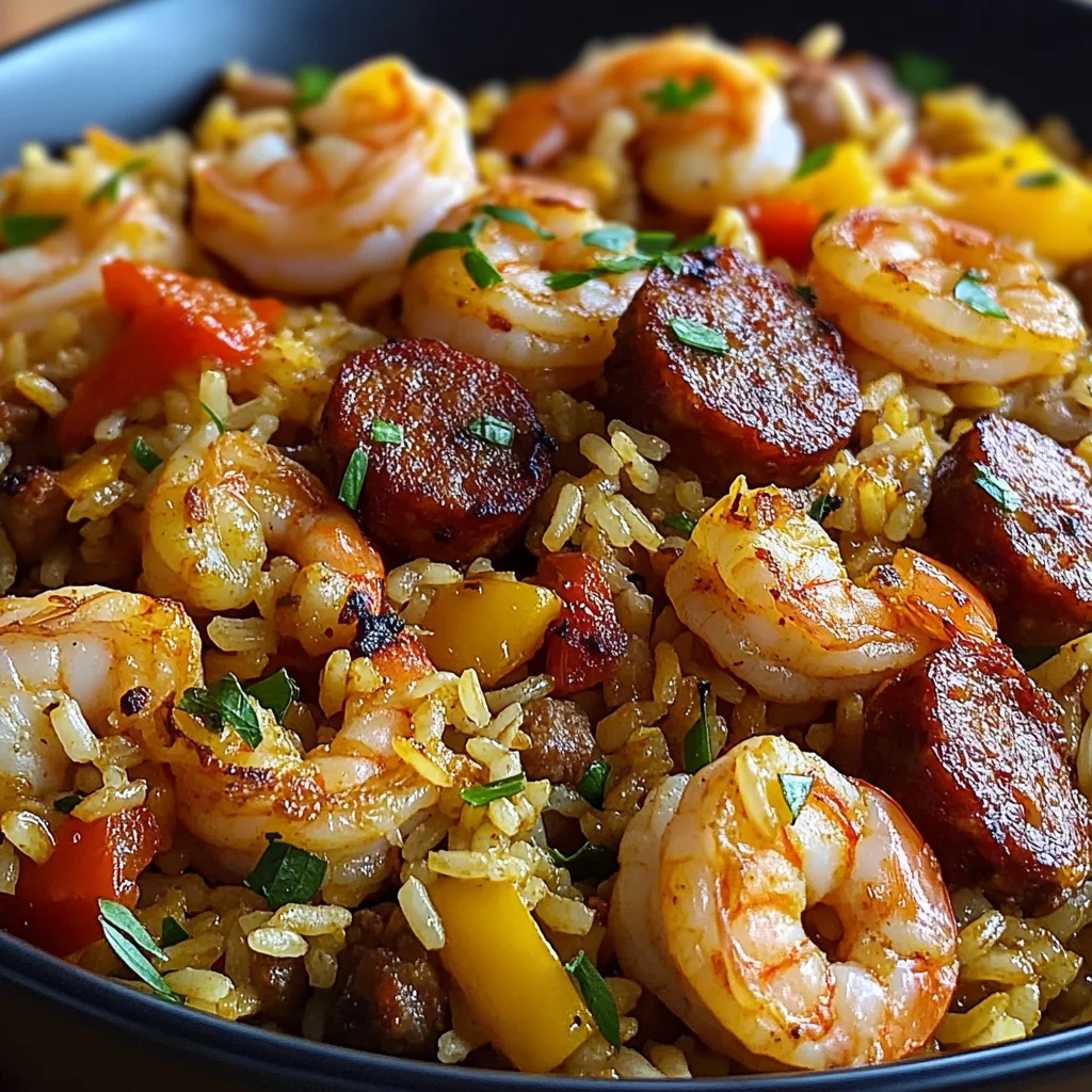 Shrimp Sausage Dirty Rice