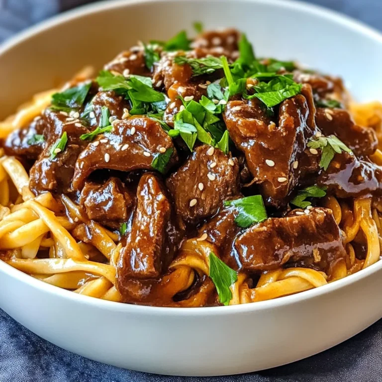 Slow Cooker Korean Beef Noodles Recipe
