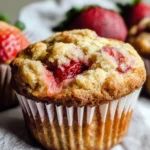 Strawberry Muffins with Frozen Strawberries