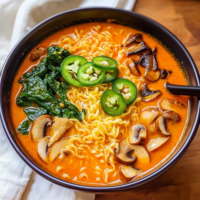 Thai Red Curry Ramen with Coconut Milk and Cilantro