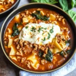 One Pot Lasagna Soup