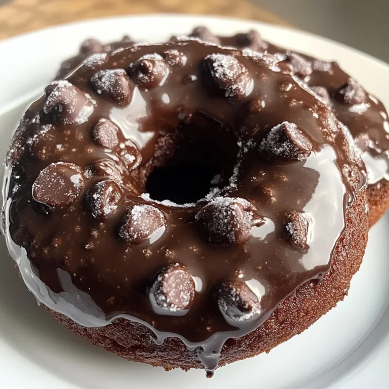 Baked Chocolate Glazed Donuts