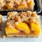 Best Bakery-Style Peach Crumble Bars