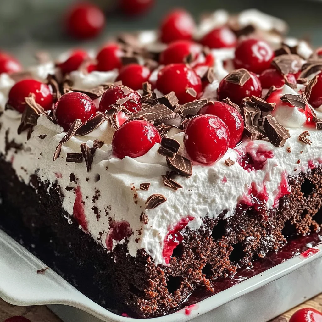 Black Forest Poke Cake Recipe