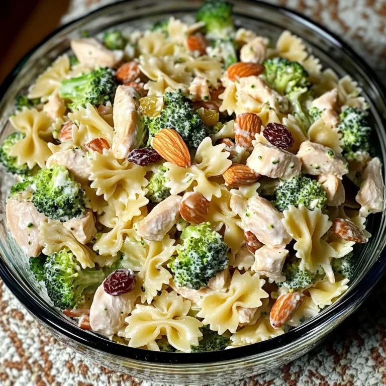 Broccoli and Chicken Pasta Salad