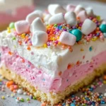 Bubblegum Cloud Slice Dessert: A Sweet Indulgence