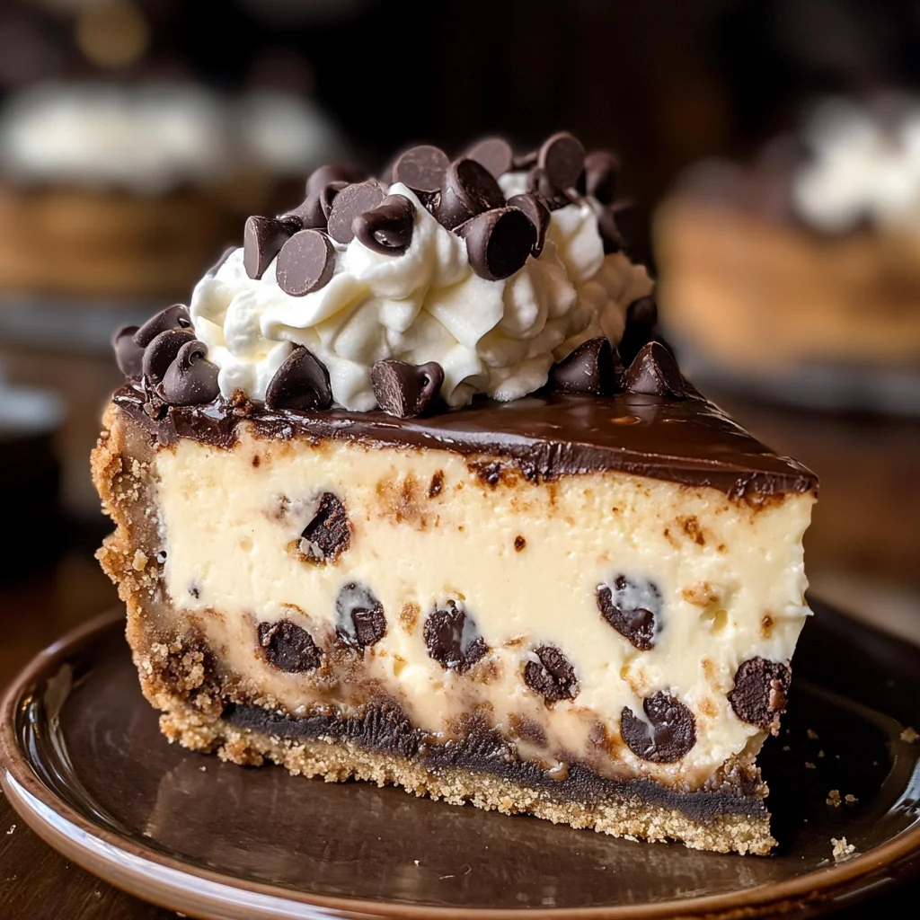 Chocolate Chip Cookie Dough Cheesecake