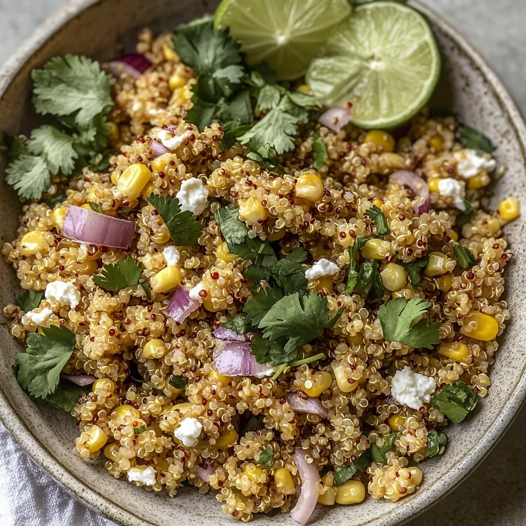 Dairy-Free Mexican Street Corn Quinoa Salad