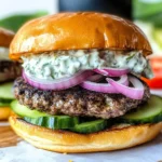 Greek Burgers with Tzatziki Sauce