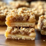 Homemade Apple Crisp Shortbread Bars - theamazingfood