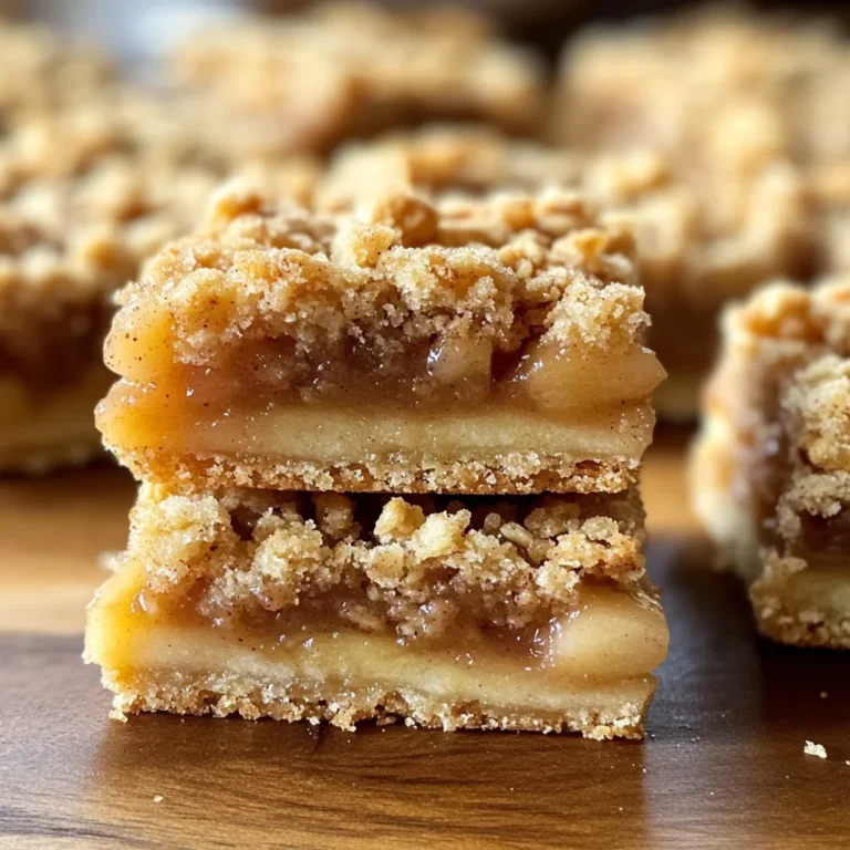 Homemade Apple Crisp Shortbread Bars - theamazingfood