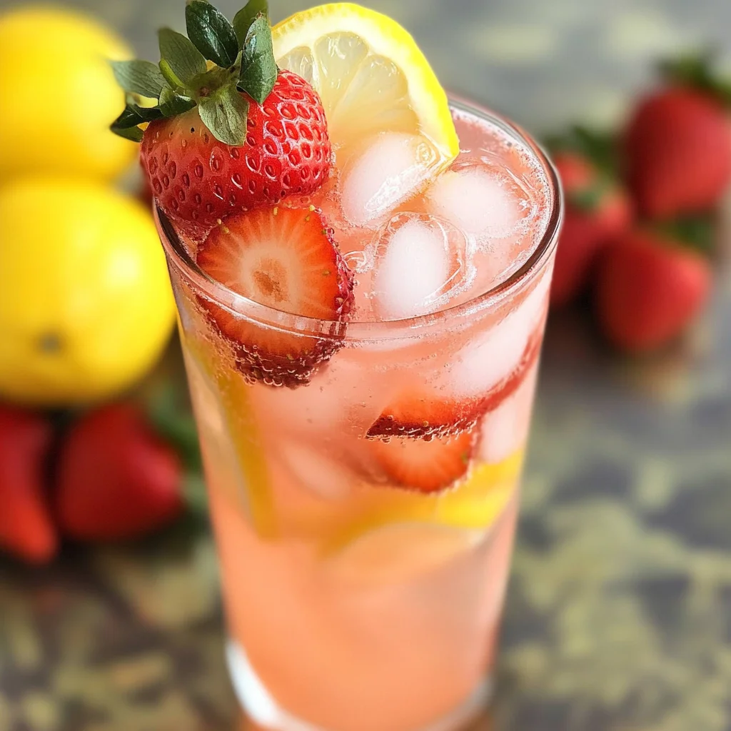 Homemade Strawberry Lemonade