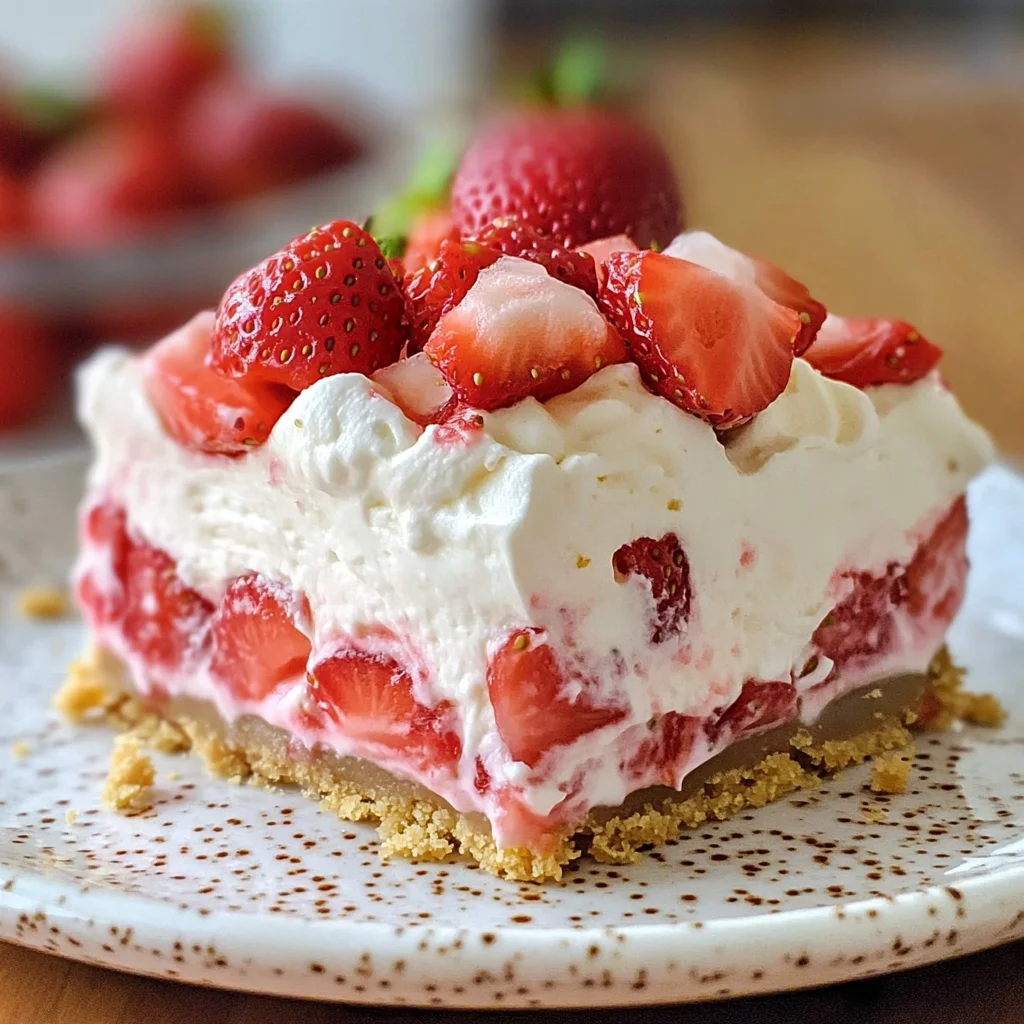 No-Bake Strawberry Delight