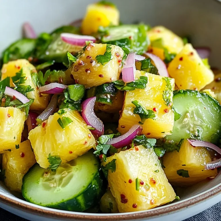 Pineapple Cucumber Salad: The Ultimate Refreshing Side