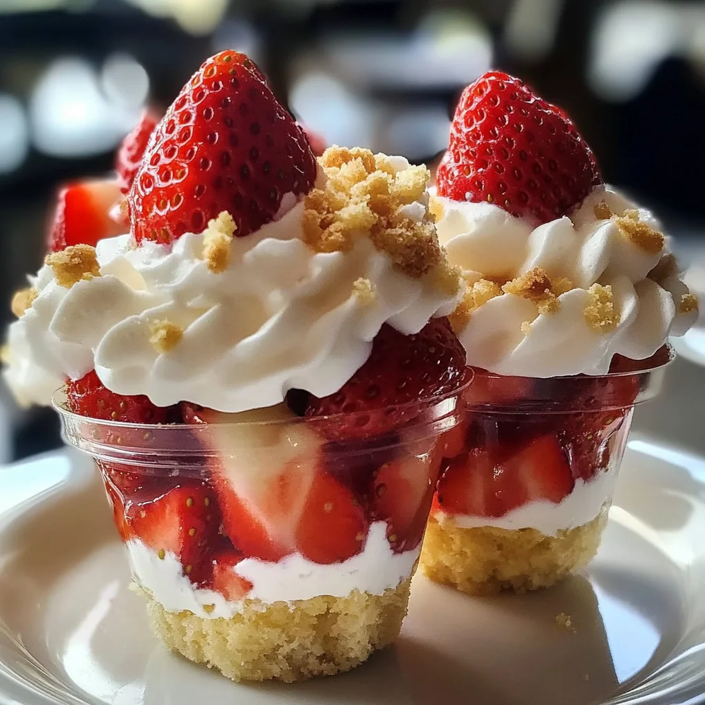 Quick Strawberry Shortcake Cups