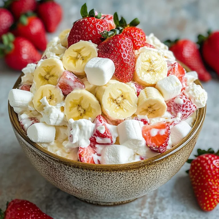 Strawberry Banana Fluff Salad