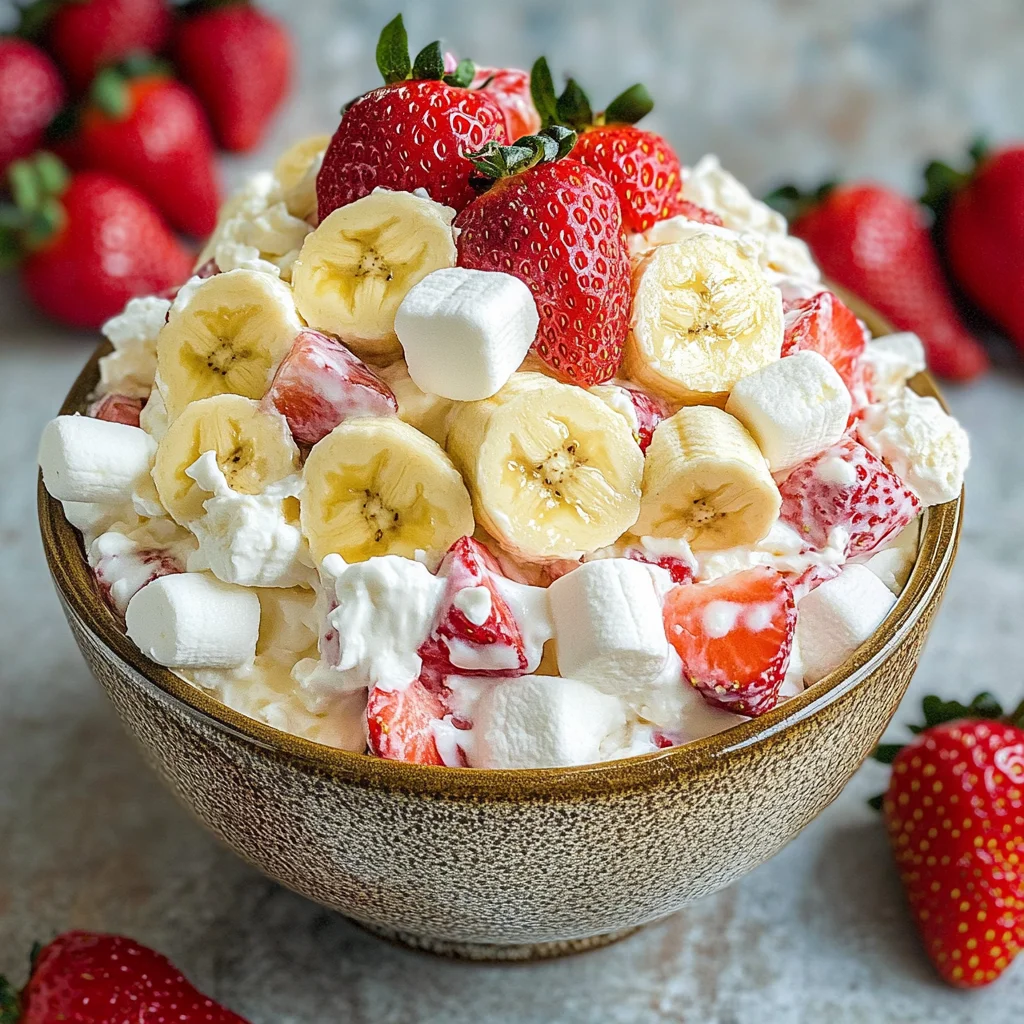 Strawberry Banana Fluff Salad