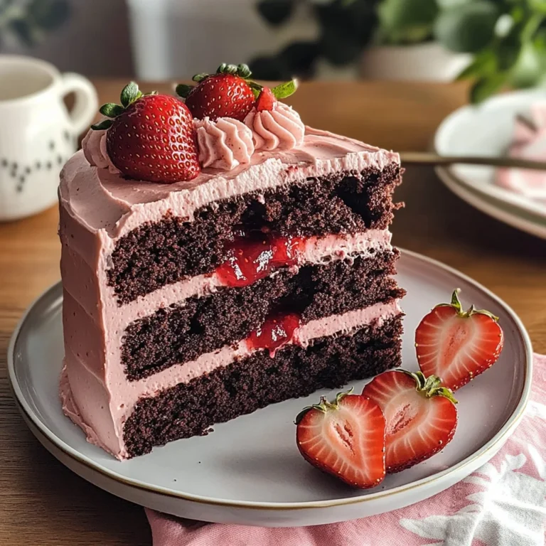 Strawberry Chocolate Cake