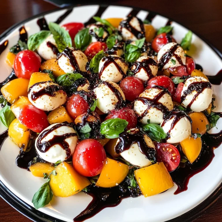 Summer Fruit Caprese Salad