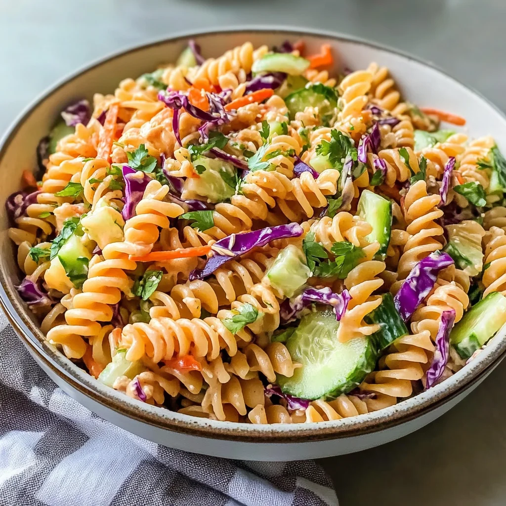 Tasty High Protein Asian Pasta Salad