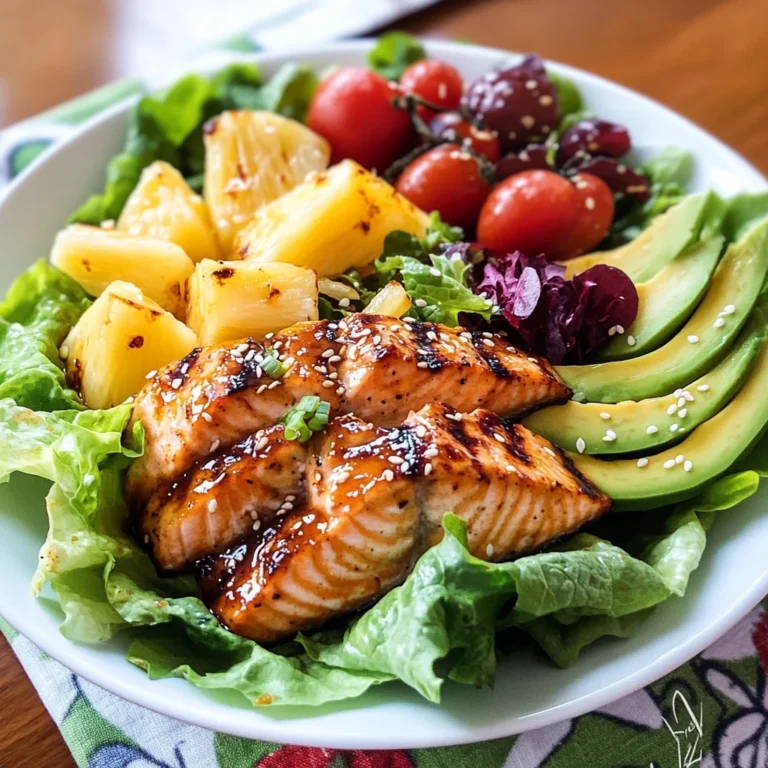 Teriyaki Sesame Grilled Salmon Salad
