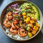 The Ultimate Charred Shrimp and Avocado Bowl
