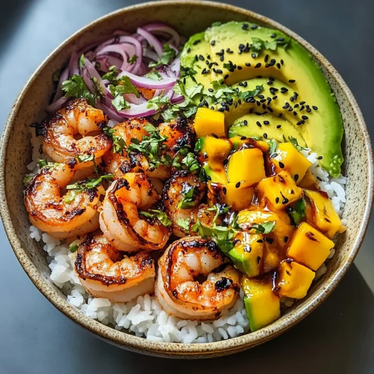The Ultimate Charred Shrimp and Avocado Bowl