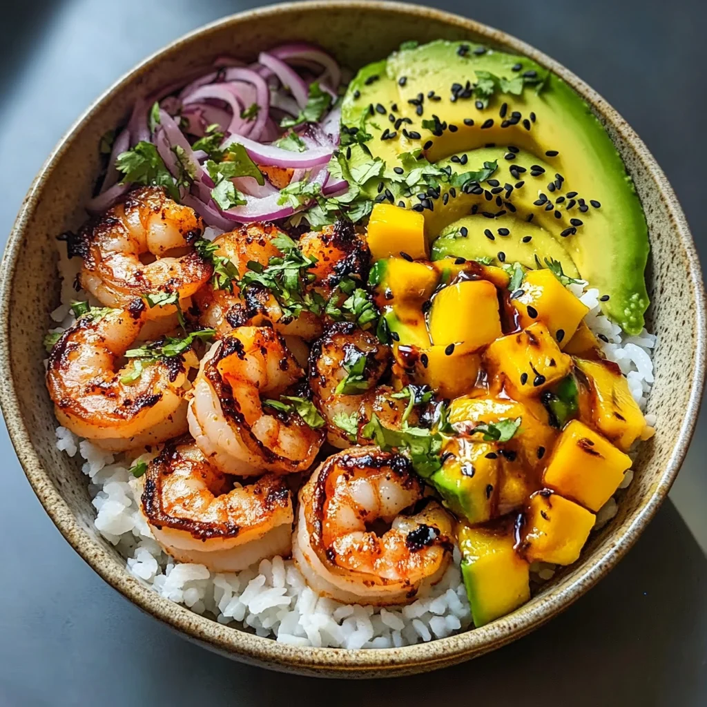 The Ultimate Charred Shrimp and Avocado Bowl