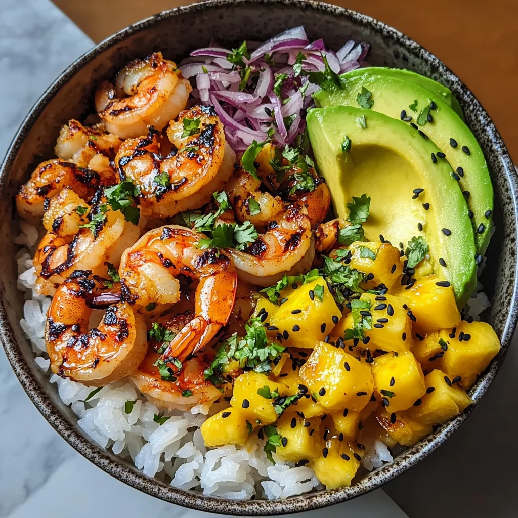 The Ultimate Charred Shrimp and Avocado Bowl