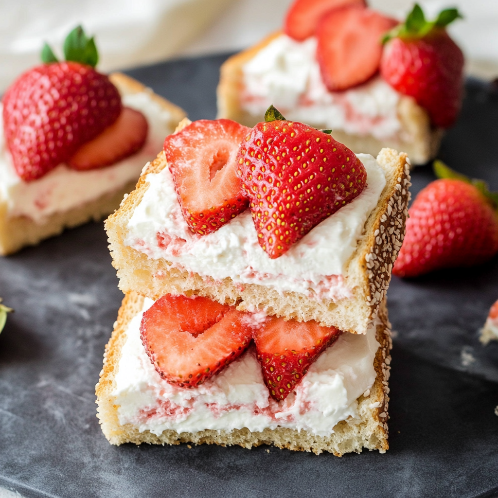 Strawberry Cream Sandwiches