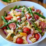 Asparagus Pasta Salad with Italian Dressing