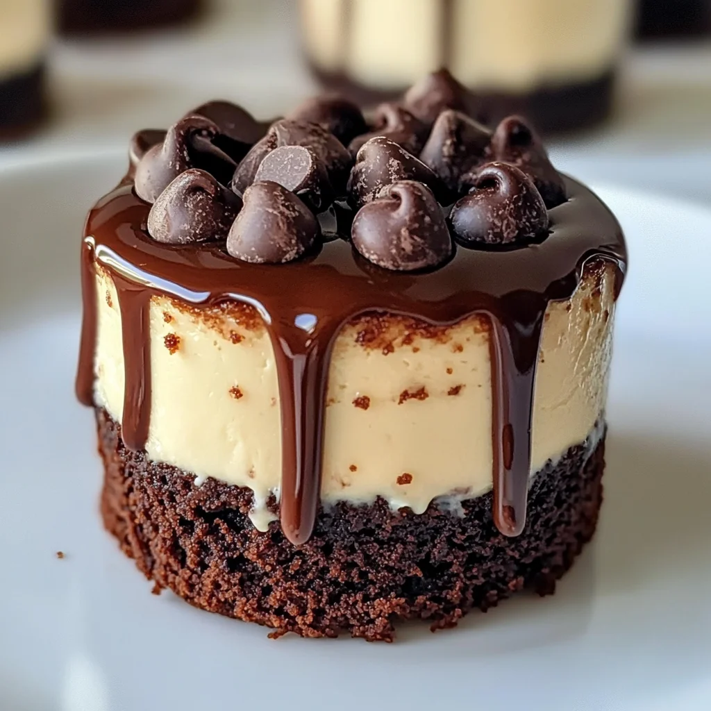 Brownie Bottom Mini Cheesecakes