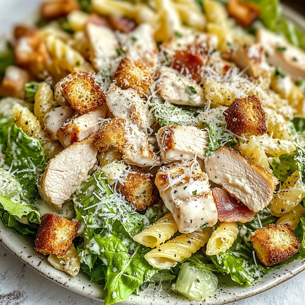 Chicken Caesar Pasta Salad: Quick, Fresh, and Flavor-Packed!
