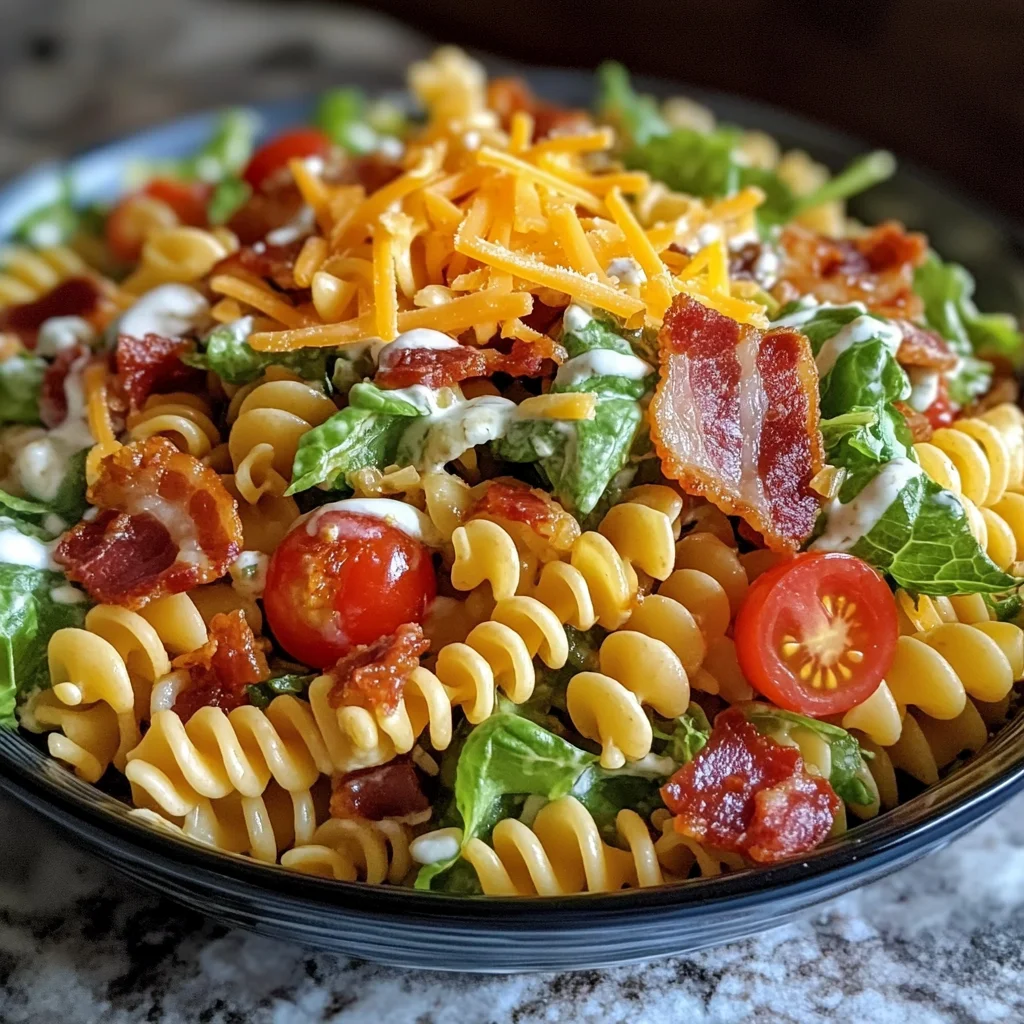 Creamy BLT Pasta Salad