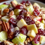Delicious Apple Salad with Grapes, Pecans, & Cranberries Recipe