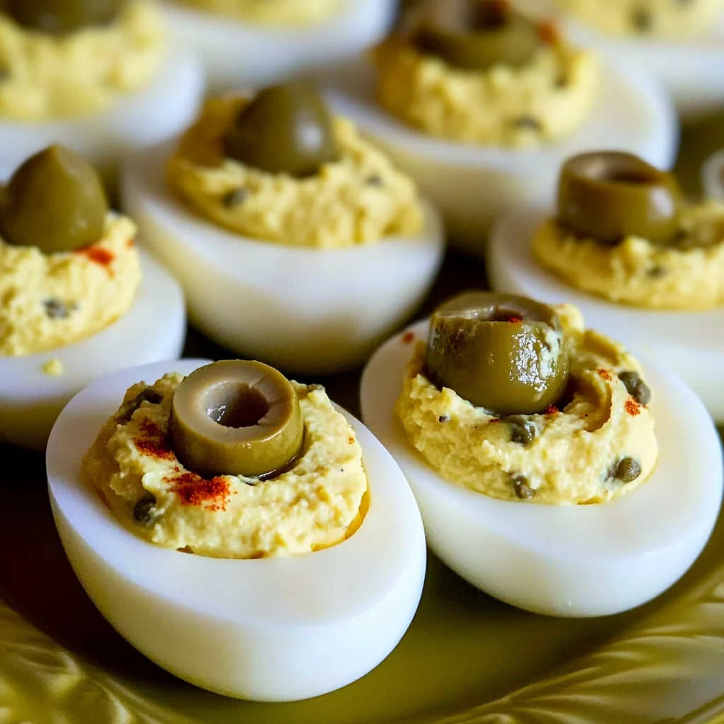 Deviled Eggs with Green Olives