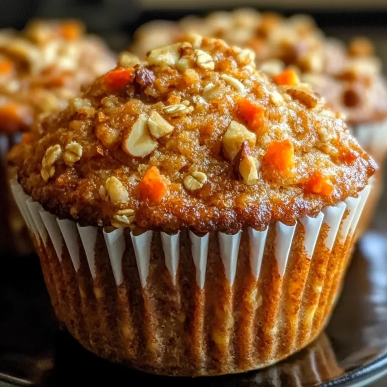Easy One-Bowl Carrot Oatmeal Muffins