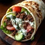Greek Beef Wraps with Creamy Feta Sauce – Ultimate 25-Minute Dinner