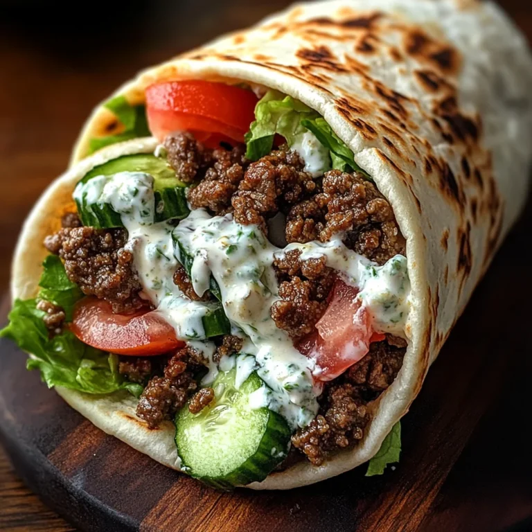 Greek Beef Wraps with Creamy Feta Sauce – Ultimate 25-Minute Dinner