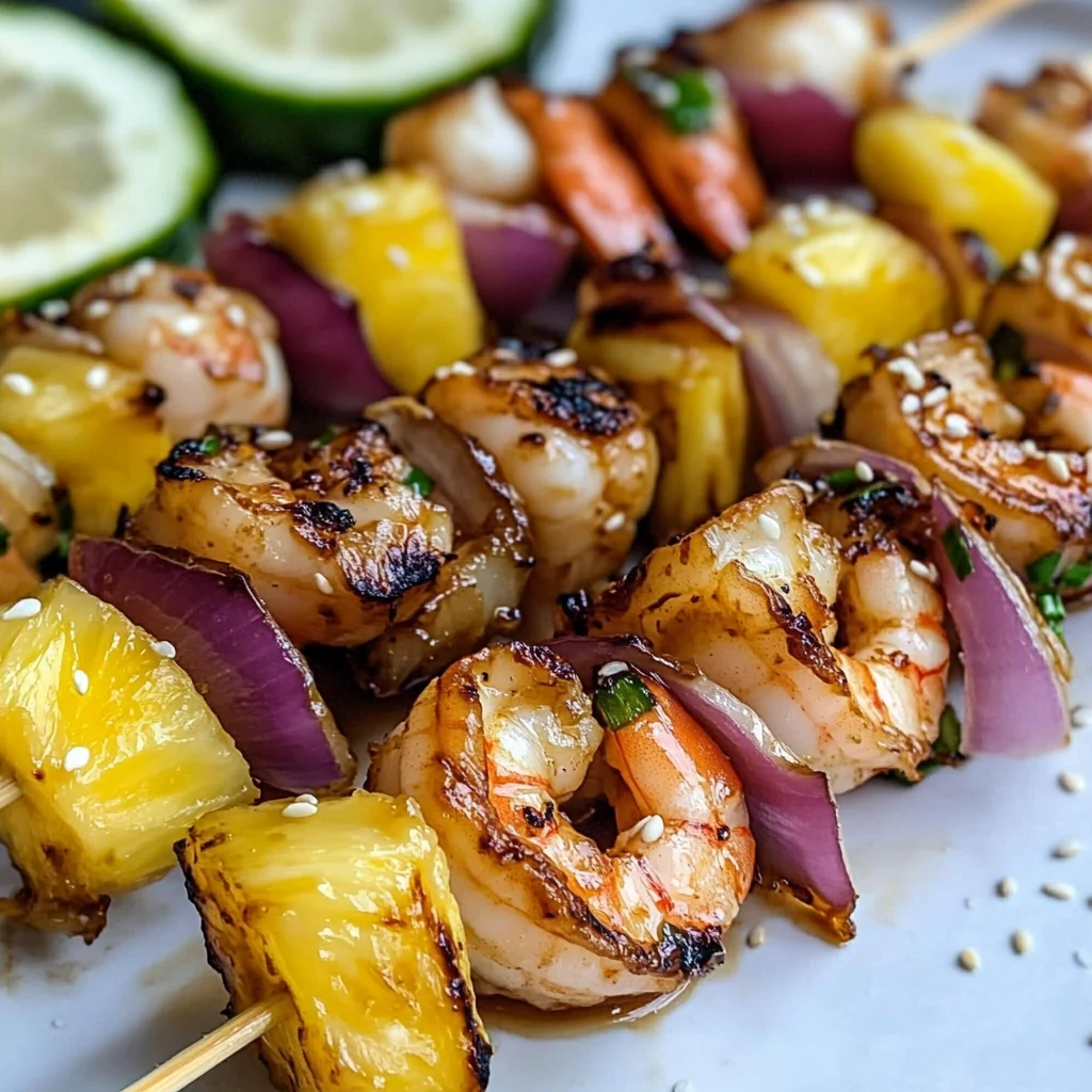 Grilled Teriyaki Shrimp Kebabs