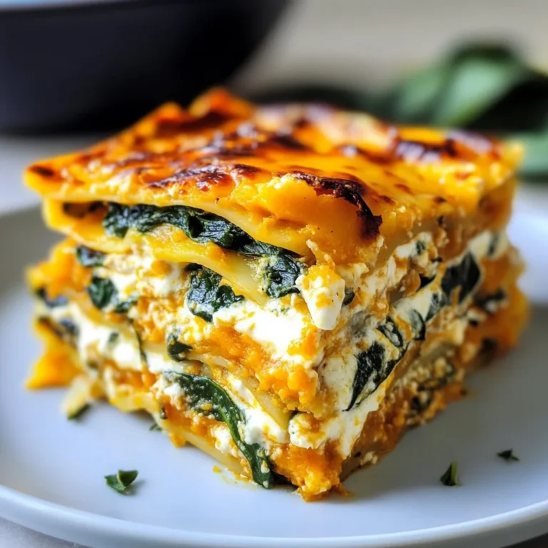 Healthy Roasted Butternut Squash Lasagna