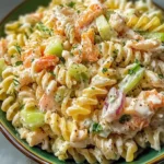 Homemade Crab Pasta Salad with Ranch Dressing - thegirlskitchen
