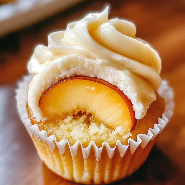 Honey Peach Cream Cheese Cupcakes That Scream Summer Delight